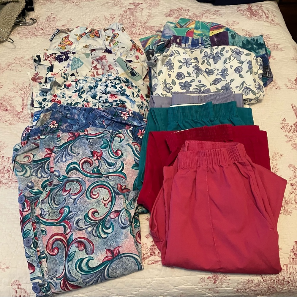 Scrub Tops and Scrub Pants Bundle